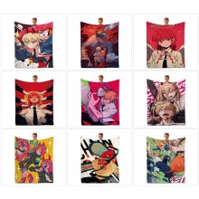 Chainsaw Man anime flano summer quilt blanket