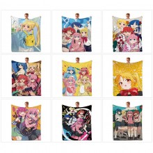 Bocchi The Rock anime flano summer quilt blanket