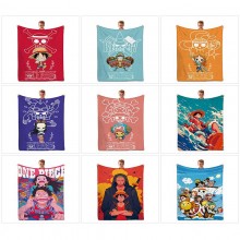 One Piece anime flano summer quilt blanket