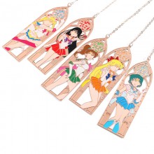 Sailor Moon anime metal bookmarks