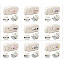 Labubu anime canvas pen case pencil bags