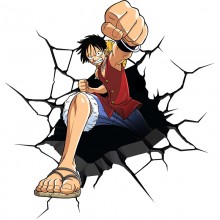 One Piece Luffy Chopper Ace anime Waterproof Car Stickers