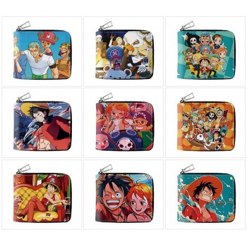 One Piece anime zipper wallet purse