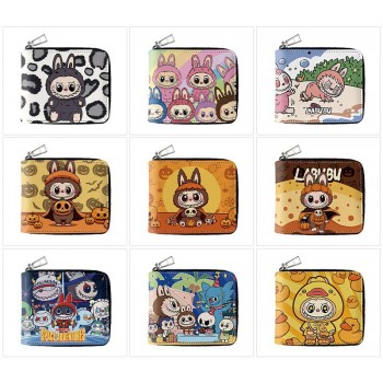 Labubu anime zipper wallet purse