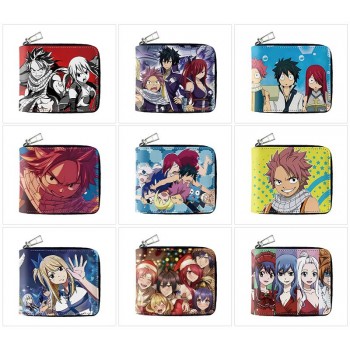 Fairy Tail anime zipper wallet purse