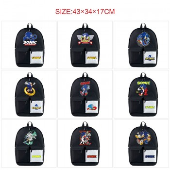 Sonic the Hedgehog anime nylon backpack bag