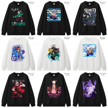 Demon Slayer anime long sleeve round neck thick cotton hoodies cloth