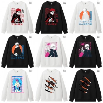 Naruto anime long sleeve round neck thick cotton hoodies cloth