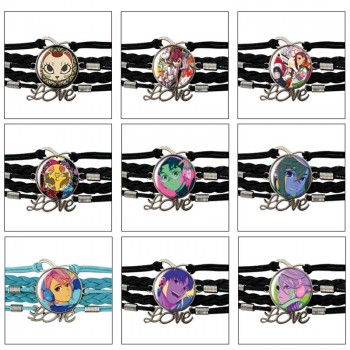 Dandadan anime braided gemstone bracelet hand chain