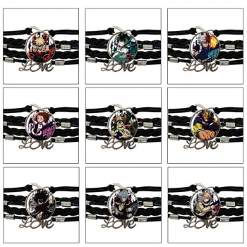 My Hero Academia anime braided gemstone bracelet hand chain