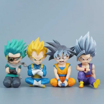 Dragon Ball Son Goku Vegeta Gohan sitting anime figure