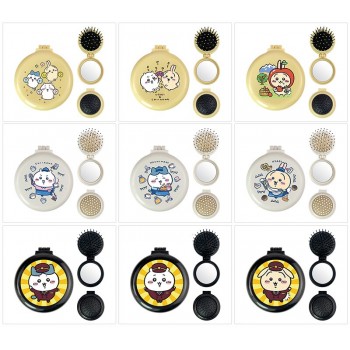 Chiikawa anime folding portable comb mirrorrs