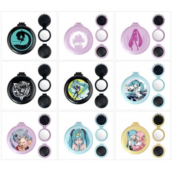Hatsune Miku anime folding portable comb mirrorrs