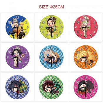 Demon Slayer anime round wall clocks