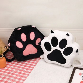 Cat Paw Plush Backpack bags