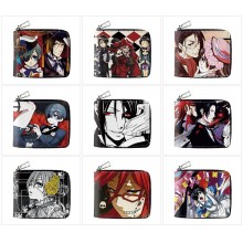 Kuroshitsuji Black Butler anime zipper wallet purs...