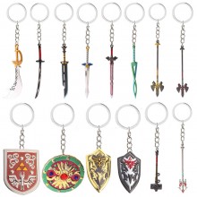 The Legend of Zelda game alloy mini swords shield ...