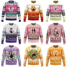 Demon Slayer Christmas Round Neck 3D Print Hoodies...