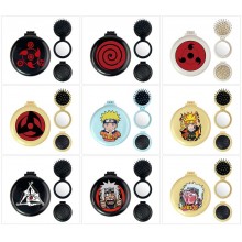 Naruto anime folding portable comb mirrorrs