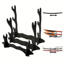 Wooden Katana Shelf Holder Stand Support Sword Storage Rack