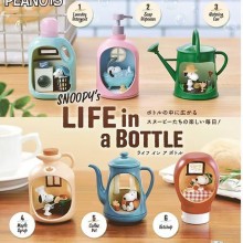 6pcs/set SNOOPY s LIFE in a BOTTLE Miniature Model...