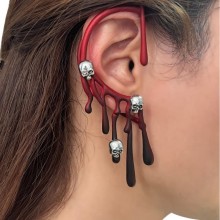 Gothic Skull Cool Irregular Exaggeration Lava Earrings