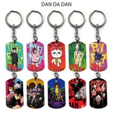 Dandadan anime alloy two-sided pendant key chain keychains