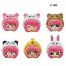 6pcs/set SPY x FAMILY Anya Forger cos animals anim...