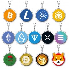 Creative Bitcoin BTC ETH BNB acrylic key chains