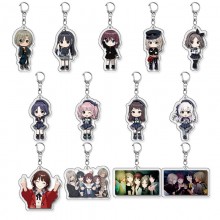Grils Band Cry anime acrylic key chains