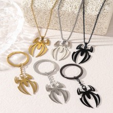 Spider-Man stainless steel necklace key chains