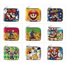 Super Mario anime zipper wallet purse
