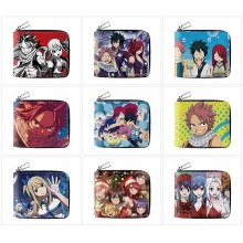 Fairy Tail anime zipper wallet purse