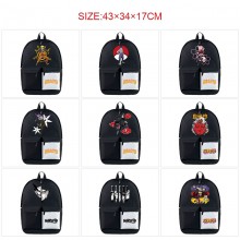 Naruto anime nylon backpack bag