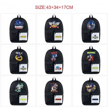 Sonic the Hedgehog anime nylon backpack bag