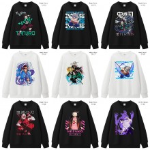 Demon Slayer anime long sleeve round neck thick cotton hoodies cloth