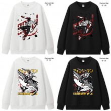Chainsaw Man anime long sleeve round neck thick cotton hoodies cloth