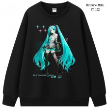 Hatsune Miku anime long sleeve round neck thick cotton hoodies cloth
