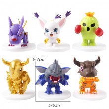 6pcs/set Digital monster Digimon Adventure anime f...