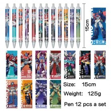 Transformers anime ballpoint pen ball pens(12pcs a...