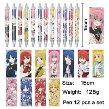 Bocchi The Rock anime ballpoint pen ball pens(12pc...