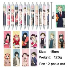 SPY x FAMILY anime ballpoint pen ball pens(12pcs a...