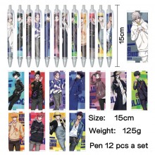 Blue Lock anime ballpoint pen ball pens(12pcs a se...