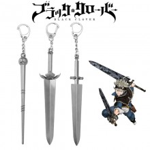 Black Clover anime alloy mini swords key chains