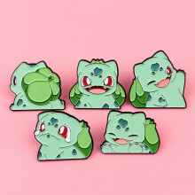 Pokemon Bulbasaur anime Alloy Enamel Badges Brooch...