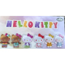 Sanrio Hello Kitty anime figures(6pcs a set)