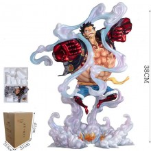 38cm One Piece JT Monkey D Luffy Gear 4 anime figu...