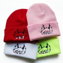 Hazbin Hotel anime straw hat knitted hat