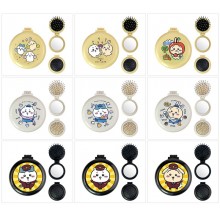 Chiikawa anime folding portable comb mirrorrs