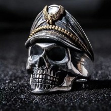 Vintage Ghost Pirate Skull Rings